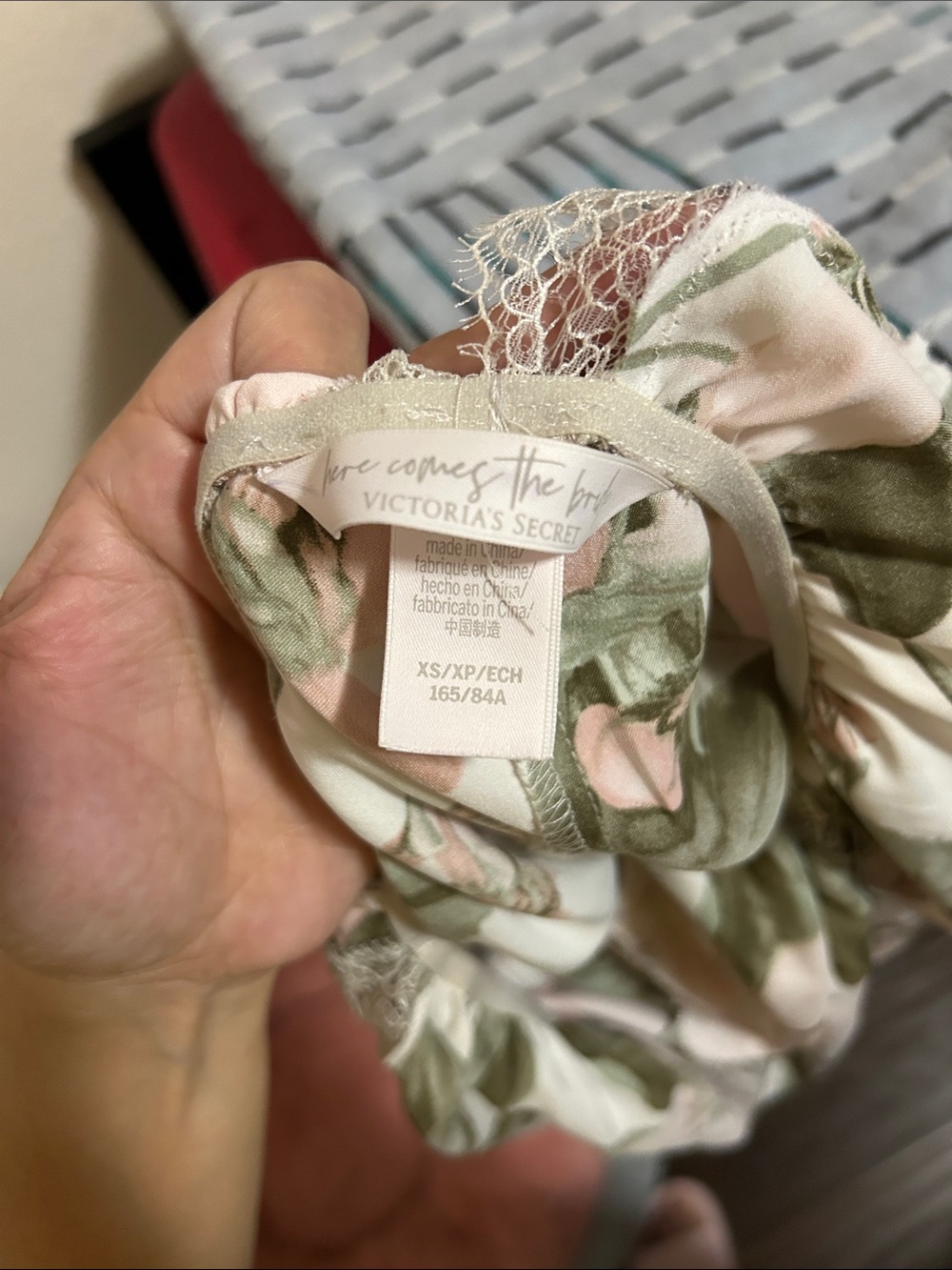 Victoria's Secret Here Comes the Bride Floral Lace Trim Romper XS - Picture 6 of 7